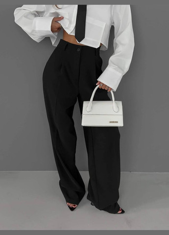 Женские брюки палаццо цвет черный р.46/48 452623 New Trend - (285711931)