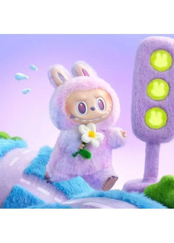 Мягкий плюшевый пушистый брелок сюрприз игрушка Лабубу на сумку рюкзак ключи 16 см (480731-Prob) Фиолетовый Unbranded (341341268)