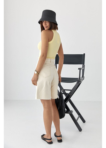 Майка приталена в рубчик Lurex — 370379977