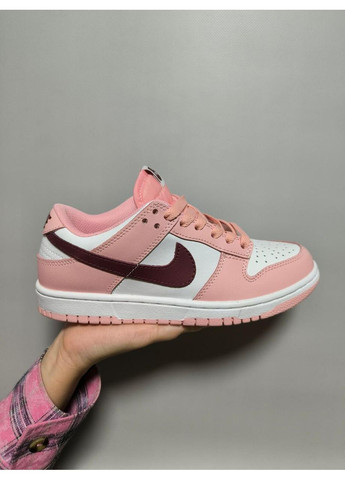 Рожеві Осінні кросівки чоловічі nike sb dunk low pink rose найк сб данк No Brand