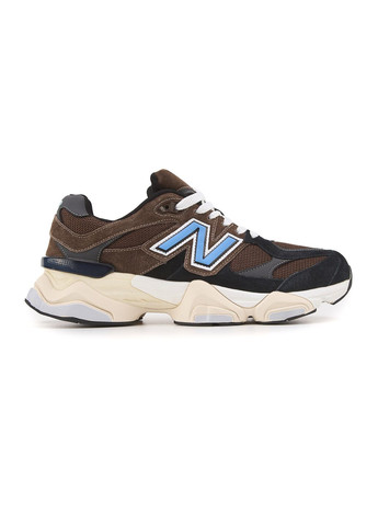КРОССОВКИ ЖЕНСКИЕ NEW BALANCE 9060 BROWN BLACK НЬЮ БЕЛАНС 9060 No Brand чёрные демисезоны (367170929)