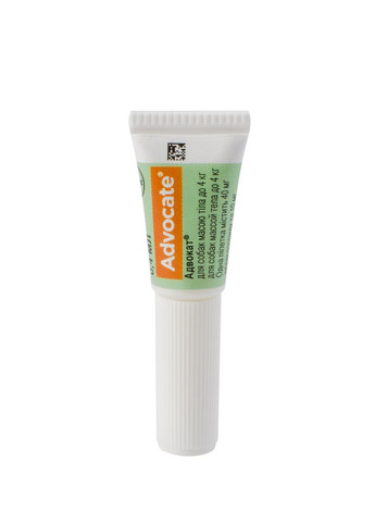 Капли Адвокат от заражений эндо и экто паразитами для собак до 4 кг 3 пипетки (4007221037408/2000981007560) Bayer (314836798)