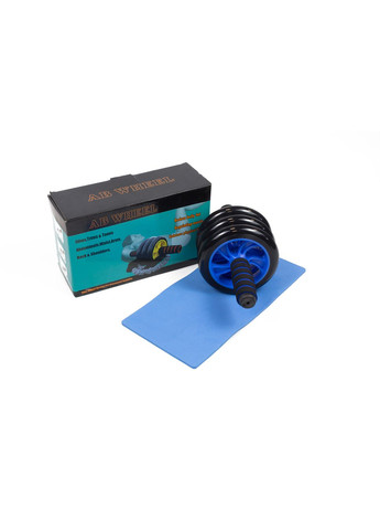 Ролик для пресса с ковриком Синий (3 колеса) EasyFit (356764517)