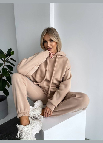 Теплый женский костюм с капюшоном Fashion (303398288)