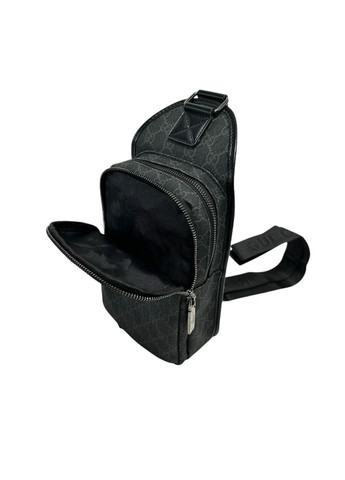 Чоловіча нагрудна сумка з натуральної шкіри G-V99803 чорна 24 x 16 x 7 No Brand (372744567)
