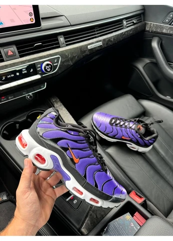 Фиолетовые демисезонные кроссовки мужские nike air max tn volt purple найк аир макс тн плюс фиолетовые No Brand