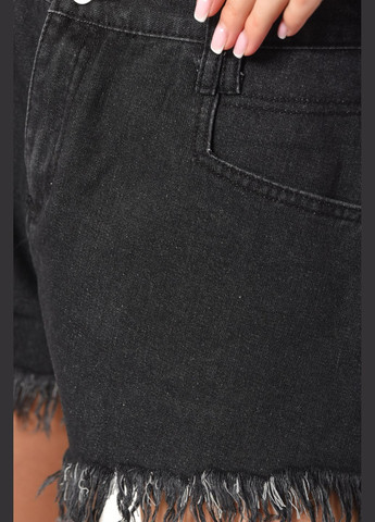 Шорты женские джинсовые черного цвета Let's Shop (294607545)