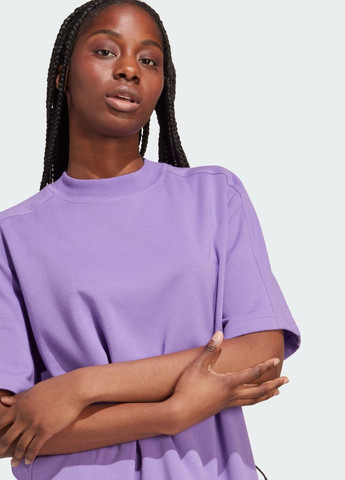 Фиолетовая всесезон футболка by stella mccartney logo adidas