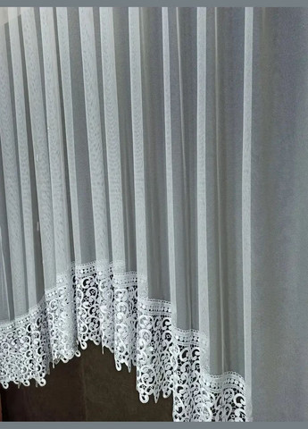 Тюль арка фатинова біла на вікно 300Х180 No Brand F-03 (346058116)