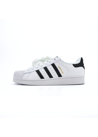 КРОСІВКИ ЖІНОЧІ ADIDAS SUPERSTAR WHITE BLACK PREMIUM АДІДАС СУПЕРСТАР No Brand чорні демісезони (367168497)