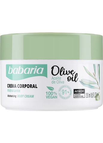 Крем для тела 100% оливковое масло Olive Oil Nourishing Body Cream 250ml (794890-36659481) Babaria (369135304)