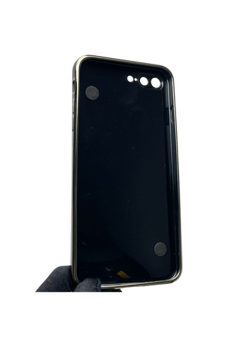 Чехол для телефона iPhone 7 Plus женский с ремешком и украшениями и золотой окантовкой на айфон 7 плюс черный gs1 Apple (366235683)