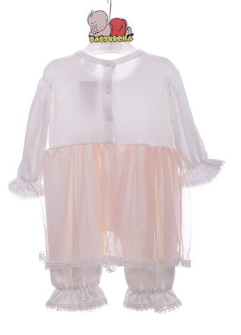 Человечек с повязкой для девочки белый Принцесса 56 см (42079) BABYKROHA (315424001)