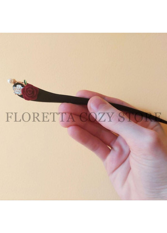 Японська шпилька для волосся канзаші з натурального дерева «Тиха Симфония» No Brand (370290377)