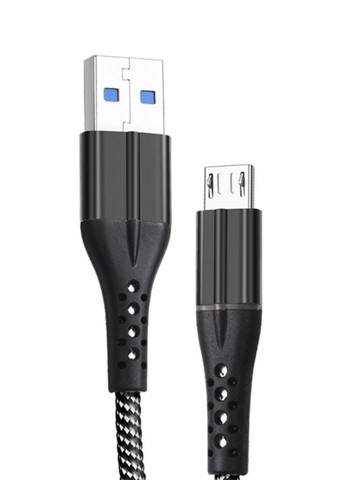 Кабель Micro USB GMC-02MLB цвет черный CB-00267683 Grunhelm (314909516)