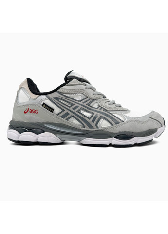 Белые демисезонные кроссовки мужские Asics Gel NYC 'White Steel Grey' Gore-Tex | Асікс Гель-НЮК
