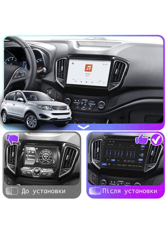 Штатна магнітола 10" для Chery Tiggo 5 I Рестайлінг 2016-2020 4/64 QLED CarPlay 360 Prime 4 шт. Lesko (336195295)