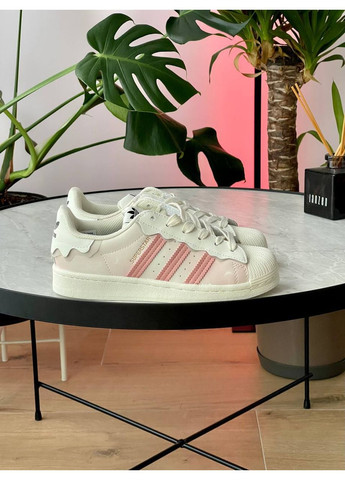 Кросівки жіночі Adidas Superstar Cappuccino Pink | Адідас Суперстар кремові No Brand кремові демісезони (360535104)