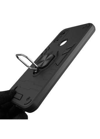 Чехол для телефона C21 Plus (TA-1424) бронированный с кольцом-держателем на нокиа с21 плюс чёрный Nokia (366229098)