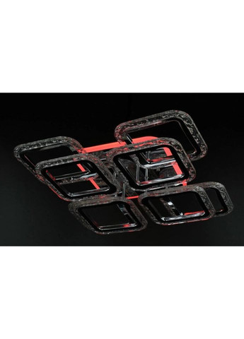 Люстра светодиодная потолочная LED светильник для квартиры на потолок лэд с пультом 26528 Хром 11х46х46 см. Sunnysky (324396275)