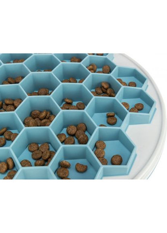 Миска Улей для собак, для медленного кормления, 30 см (серая/голубая) Trixie (324625352)