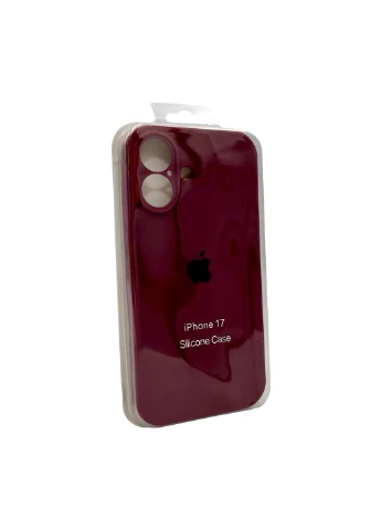 Чохол для смартфона Silicone Full Case AA Camera Protect для Apple iPhone 17 47, Plum Silicone Case (382474779)