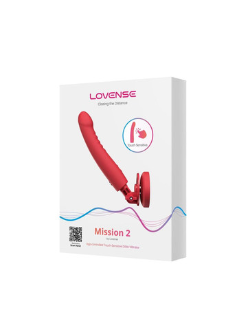 Смарт-міні секс-машина Lovense Mission 2 Vibrating suction cup dildo, 6500 вібрацій/хв, Touch Sense No Brand (366879793)