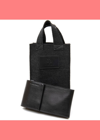 Сумка мужская кожаная через плечо кошелек 11440 Черный Grande Pelle (302008968)