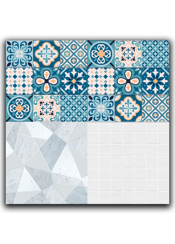 Фотофон 3D для предметної зйомки вініловий кутовий Мозаїка 50х50х50см (FF-010) No Brand (302245419)