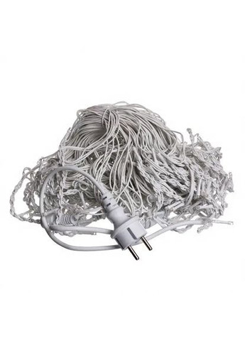 Гирлянда Бахрома уличная 405 LED 25 м от сети белая нить, мультицвет No Brand (366221547)