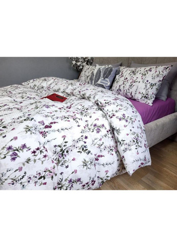 Постільна білизна з резинкою Мілагро бузковий, ранфорс гофра (жатка) Евро розмір, наволочки 50/70 No Brand (363190177)