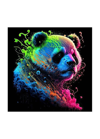 Набір для розпису по номерах - Яскрава панда колір різнокольоровий ЦБ-00244669 Strateg (282818756)