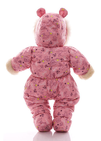 Комбінезон на хутрі для дівчинки зірочка з принтом ведмедиків baby рожевий 80 см (54540) BABYKROHA (366880388)