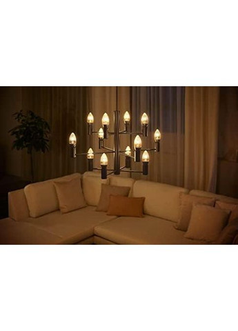 Умная светодиодная лампа Hue White Filament Candle Philips (372154195)