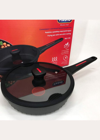 Литая антипригарная сковорода MG-1170 24 см, для индукционной плиты, сковорода с индукционным дном Magio (364664761)