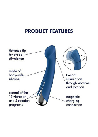 Вибратор Spinning G-Spot 1 Blue Satisfyer (303889239)