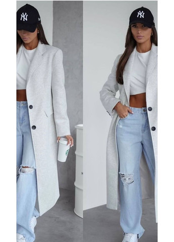 Світло-сіре демісезонне Пальто, колір Світло-сірий Fashion