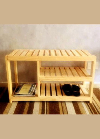 Полка для обуви из дерева Хаузен ваниль (ПДО-006802) No Brand (327866041)