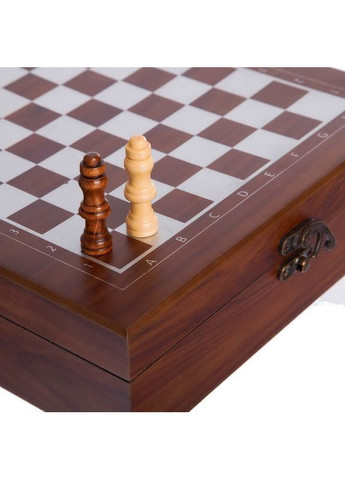 Шахи, покер 4 в 1 набір настільних ігор дерев'яні SP-Sport (356118784)