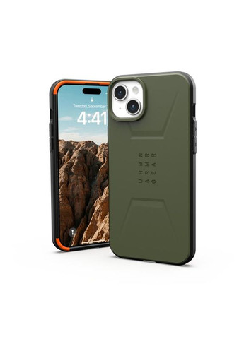 Чохол-накладка Civilian Magsafe для Apple iPhone 15 Plus Olive Drab (114306117272) Urban Armor Gear (370622163)