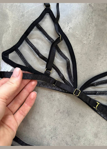 Чорний демісезонний комплект білизни No Brand