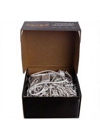 Гірлянда Бахрома вулична 405 LED 25 м від мережі біла нитка, синій No Brand (366221549)