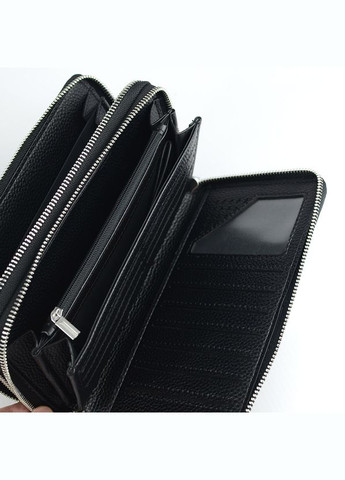 Клатч мужской кожаный толстый на две молнии No Brand (301089582)