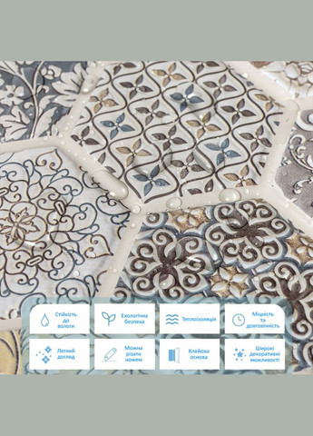 Декоративная ПВХ плитка на самоклейке соты 280х300х5мм, цена за 1 шт. (СПП-504) SW-00000673 Sticker Wall (327874414)