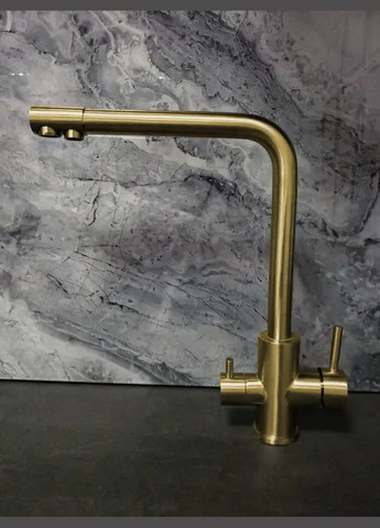 Змішувач для кухні з підключенням до фільтру золотий "Frosh" FG-33 Nett (336937130)