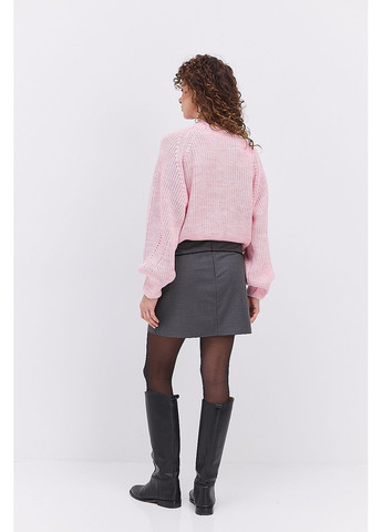 Костюмна міні-спідниця графітова з чорним кантом, розмір Arjen (373682145)