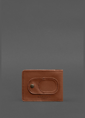 Кожаная обложка для удостоверения участника боевых действий с карманом для жетона светло-коричневая (A-028715) BlankNote (328961593)