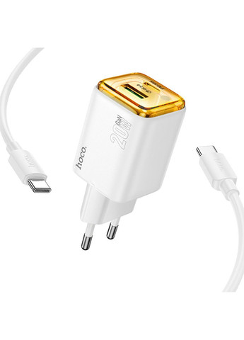 МЗП N52 Monsoon PD20W+QC3.0 (1USB-A/1C) + кабель Type-C to Type-C Hoco (324104558)