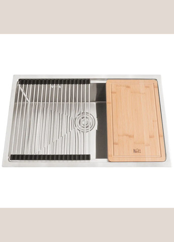 Мийка під стільницю для кухні з нержавійки кухонна станція Nett NS-7042 (316391531)