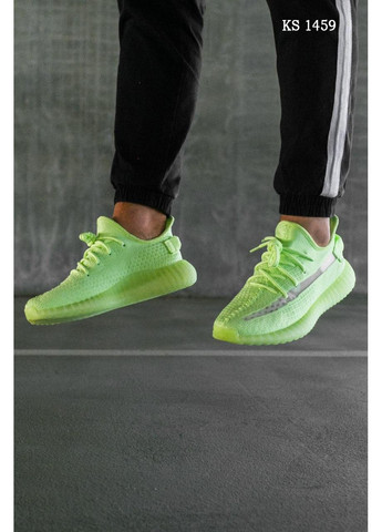 Черные демисезонные кроссовки мужские adidas yeеzy boоst 350 v2 glow in dark адидас изи буст черные No Brand